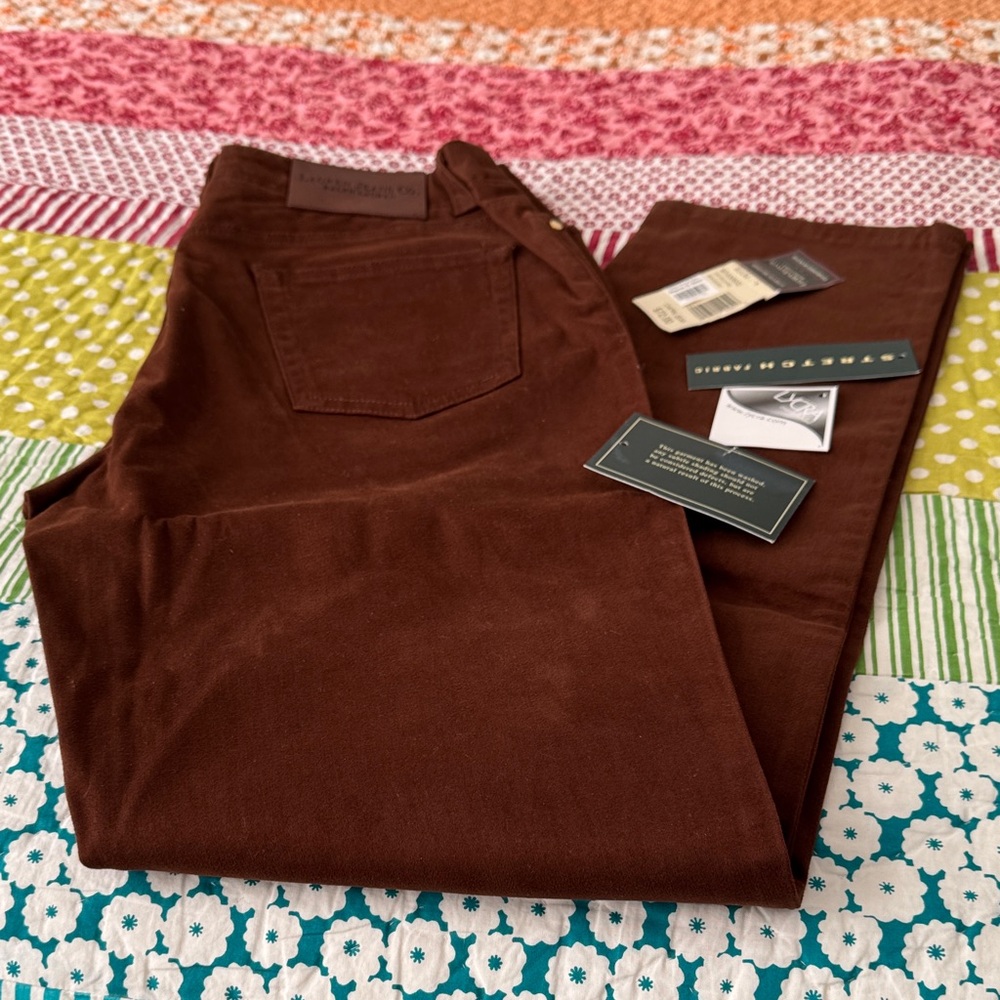 Lauren Ralph Lauren mahogany color jeans; cotton with lycra/spandex; never worn